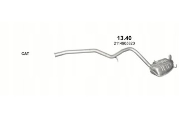 End muffler Mercedes E200 E220 CDi W211 T211 Catalog number of the part 13 40