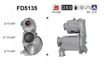 PARTICULATE FILTER FAP DPF FD5135 AS AUDI SEAT Packaging status original