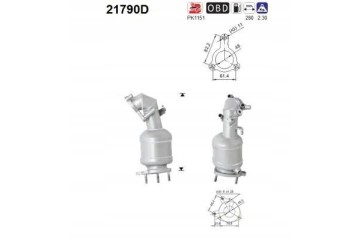AS CATALYST OPEL ASTRA H J 1 7CDTI EURO 5 EURO 6 Packaging status original