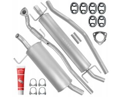 Muffler Set Pipe Opel Astra H III 3 1 6 77 KW 2004 14 Kombi Caravan