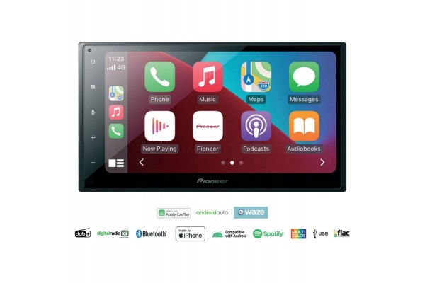 PIONEER SPH DA160DAB BT 2 DIN MP3 POWER 4X50W RADIO Batteries included no