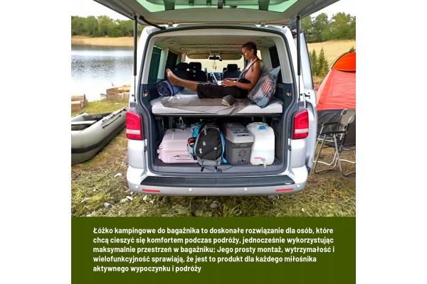 Camping bed for trunk sleeping shelf for VW T6 MULTIVAN 2015 2019 Catalog number of the part CHR 7526MFB001 T6