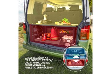 Camping bed for trunk sleeping shelf for VW T6 MULTIVAN 2015 2019 Part manufacturer Omtec