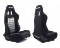 Sports chair Bucket RAPID Velour Bride Black Grey