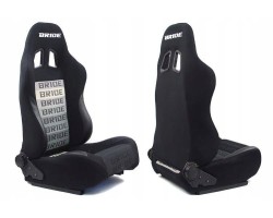 Sports chair Bucket RAPID Velour Bride Black Grey