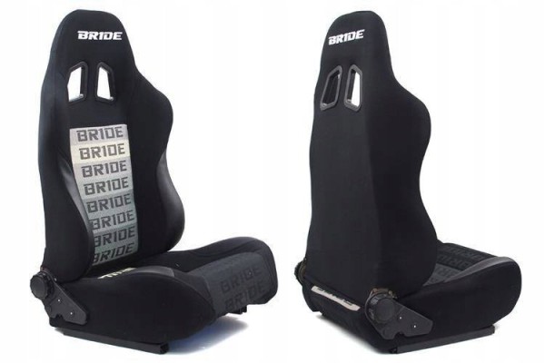 Sports chair Bucket RAPID Velour Bride Black Grey