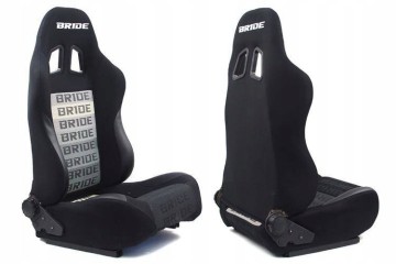 Sports chair Bucket RAPID Velour Bride Black Grey