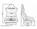 Sports chair Bucket RAPID Velour Bride Black Grey Quality of parts according to GVO P replacement with original quality