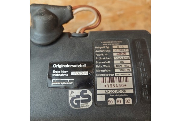 Parking heater Webasto Eberspacher D1L 40W 1 8KW controller Part manufacturer Eberspaecher