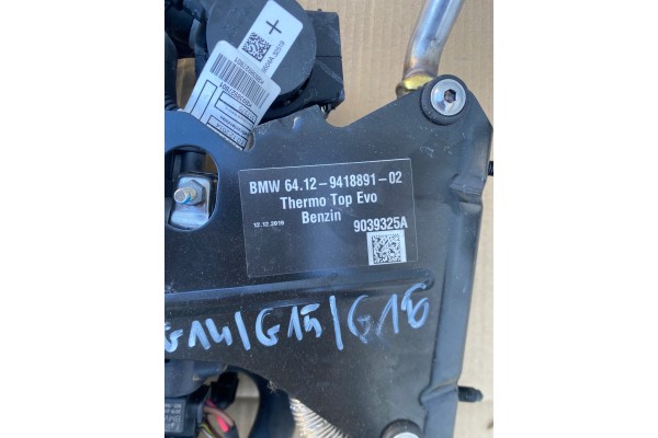 BMW 8 G14 G15 G16 WEBASTO PARKING HEATER 9418891 PETROL Catalog number of the original 9418891