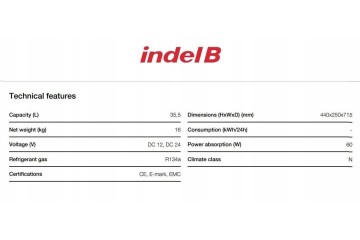 Refrigerador IndelB TB36 para DAF XF95 / Renault Premium