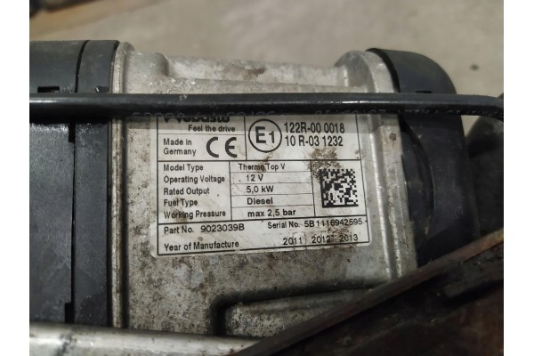 WEBASTO TT V 9241684 DIESEL BMW E90 2010 BMW Catalog number of the part brak_nr_OEM