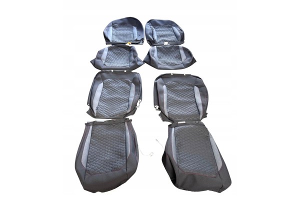VW T5 T6 MULTIVAN SEAT UPHOLSTERY FRONT AND REAR SET 7E5881806ED 7E5881405DG