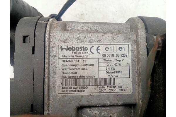 PARKING HEATER WEBASTO VW PASSAT B6 3C0815005AA Part manufacturer Volkswagen OE