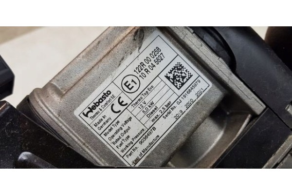 VOLVO V60 V90 WEBASTO DIESEL 31694778 Part manufacturer Webasto