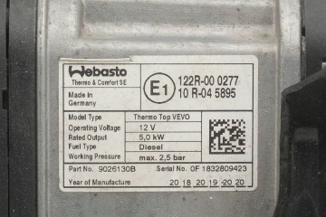 Calefactor estacionario Webasto para VW Caddy 2K0815065 9026130B