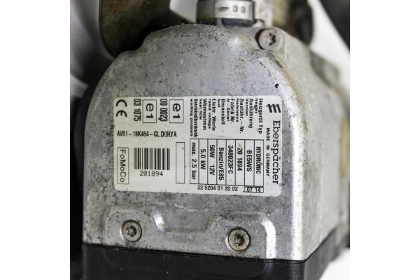 WEBASTO FORD TRANSIT CONNECT AV6118K463CM 27449960 2015 Catalog number of the original AV6118K463CM
