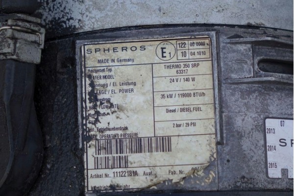 Calefactor estacionario 30KW Webasto Spheros Thermo 350 SRP 63317