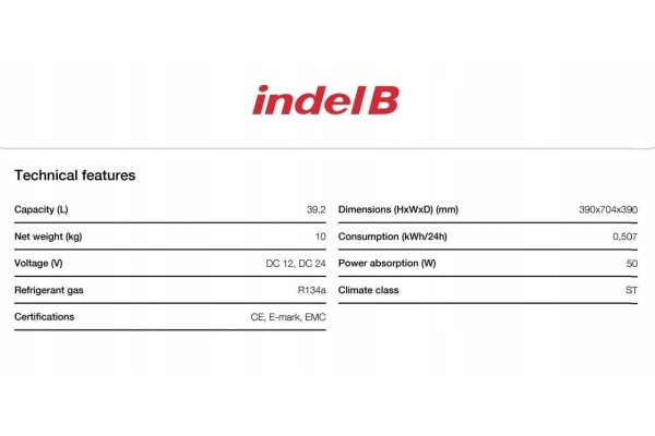 Refrigerador NEW MAN TGX desde 2018 IndelB TB40