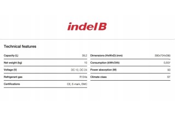 Refrigerador NEW MAN TGX desde 2018 IndelB TB40