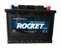 AGM Rocket Battery 12V 60Ah 640A Sebang Start Stop For Premium Cars