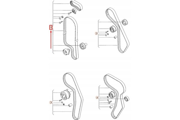 OE VAG 036198119C VW 1 4 TIMING KIT Part manufacturer VAG