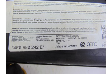 4F0880242E AIRBAG LATERAL DELANTERO DERECHO AUDI A6 BERLINA (4F2)