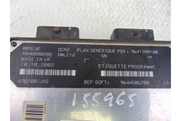 9644506780 CENTRALITA MOTOR UCE CITROEN JUMPY 1.9 D SX Furg. 2002 9644506780 155965 CITROEN - 1