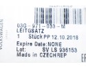 OE VAG 03G971033M INJECTOR ELECTRICAL HARNESS VW PASSAT 2 0TDI 05 Catalog number of the original 03G971033M