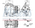 Compresor de aire acondicionado Nissens 890128 para Honda Accord 03- /