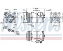 COMPRESSOR AIR CONDITIONING COMPRESSOR 89249 NISSENS Quality of parts according to GVO Q original with factory logo OEM OES