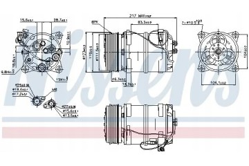 COMPRESSOR AIR CONDITIONING COMPRESSOR 89249 NISSENS Quality of parts according to GVO Q original with factory logo OEM OES