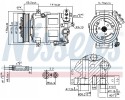 Compressor air conditioning Nissens 89497 Product weight with unit packaging 8 kg