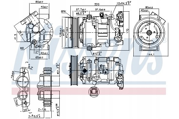 AIR CONDITIONING COMPRESSOR for RENAULT Grand Megane Scenic Part manufacturer Nissens