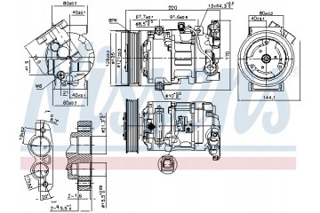 AIR CONDITIONING COMPRESSOR for RENAULT Grand Megane Scenic Part manufacturer Nissens