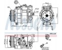 COMPRESSOR AIR CONDITIONING COMPRESSOR 89090 NISSENS Catalog number of substitutes ESEN SKV 84SKV008 FRIESEN FRC29716 FRIESEN FR
