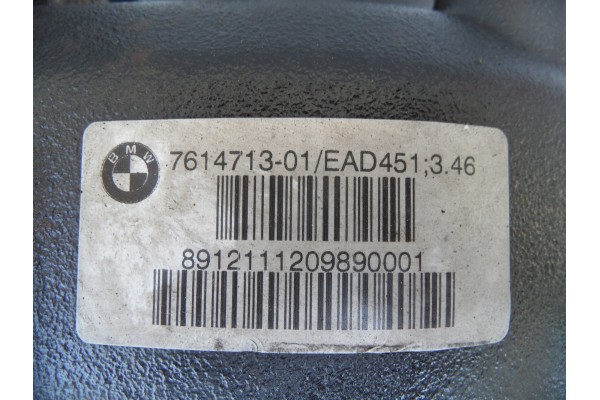 REAR BRIDGE DYFER REAR BMW X1 E84 3 46 Catalog number of the part 7614713 7541580