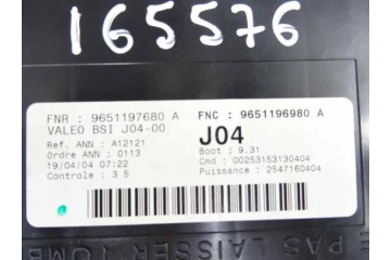 9651197680 CAJA RELES / FUSIBLES PEUGEOT 307 BREAK / SW (S1)(04.2002)