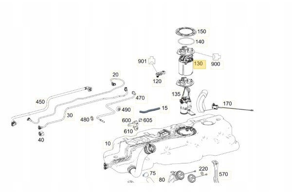 FUEL PUMP A4474700594 1 6D 2 2D MERCEDES VITO VIANO W447 14 Catalog number of the original A4474700594