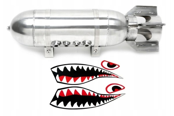 AIR RIDE AIR TANK 11 5L MILITARY LOOK ALUMINUM TA