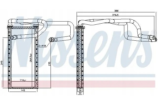 HEATER 707310 NISSENS LAND ROVER DISCOVERY Packaging status original
