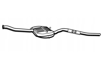 Exhaust system silencer middle WALKER 21447 Quality of parts according to GVO Q original with factory logo OEM OES