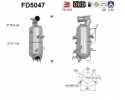 PARTICULATE FILTER FAP DPF FD5047 AS CHEVROLET
