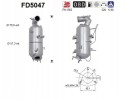PARTICULATE FILTER FAP DPF FD5047 AS CHEVROLET Packaging status original