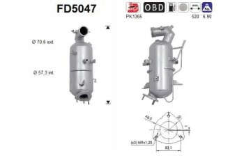 PARTICULATE FILTER FAP DPF FD5047 AS CHEVROLET Packaging status original