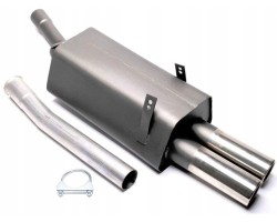 Sports exhaust muffler TA TECHNIX 2x76mm EVOE366E276 BMW E36 6Cyl