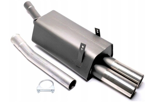 Sports exhaust muffler TA TECHNIX 2x76mm EVOE366E276 BMW E36 6Cyl