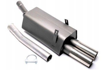 Sports exhaust muffler TA TECHNIX 2x76mm EVOE366E276 BMW E36 6Cyl