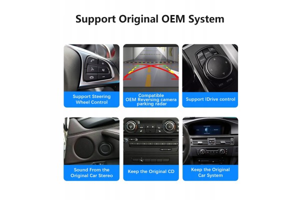 Radio multimedia Linux 8.9 para BMW E60 E90 CCC con Android Auto y Car