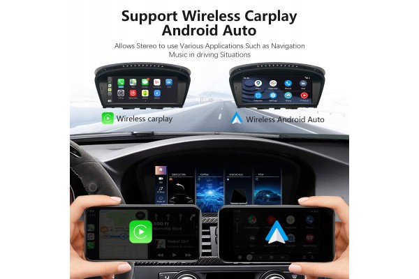 Radio multimedia Linux 8.9 para BMW E60 E90 CCC con Android Auto y Car